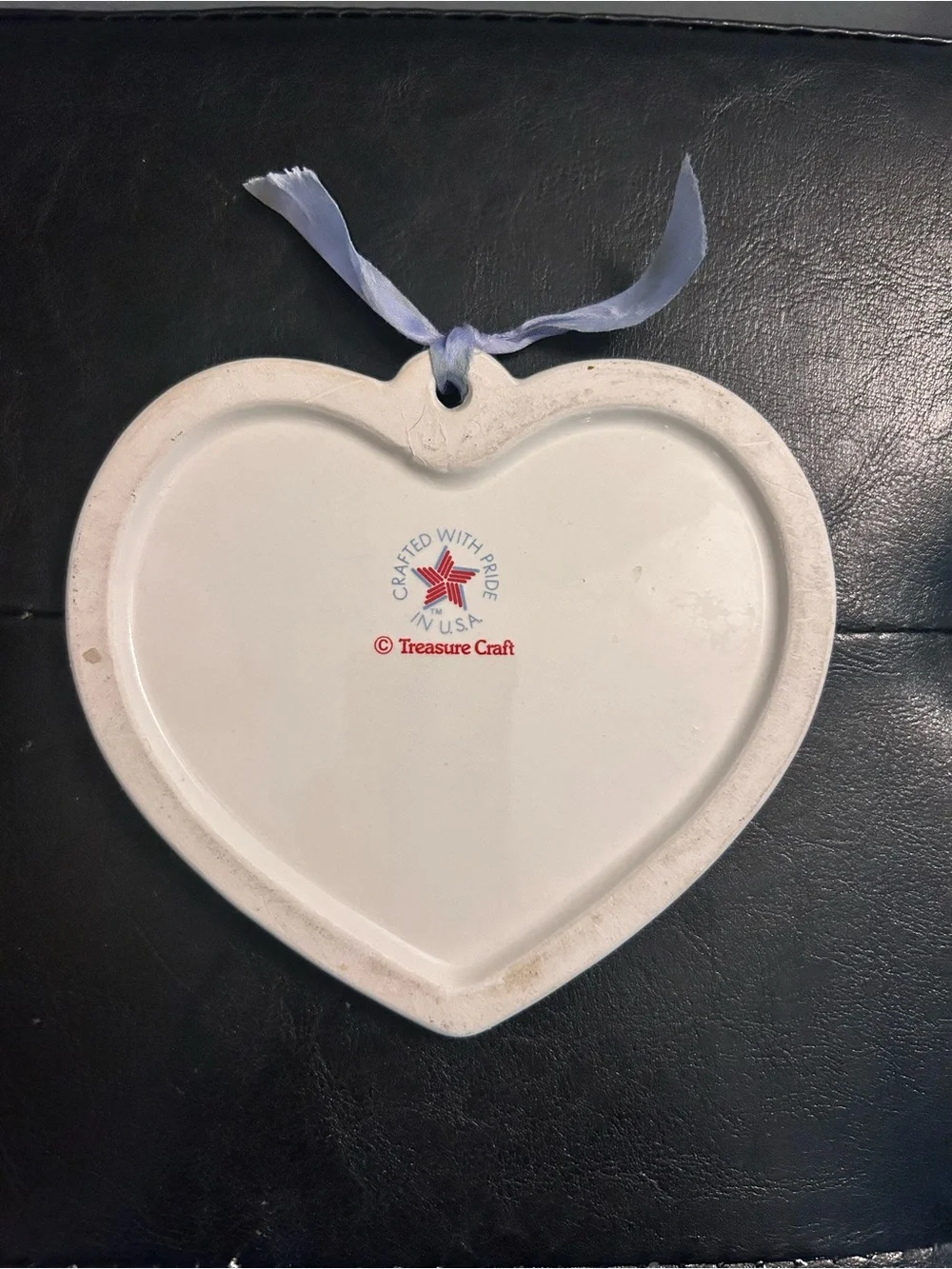Treasure Craft  Heart Vintage Kitchen Decor Minnie & Mickey with Lavender Ribbon